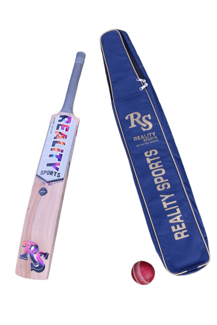 REALTY SPORTS Junior Kashmir Willow Cricket Bat – Lightweight Kids Bat (Size 5 & 6) with Full Cover - Image 6