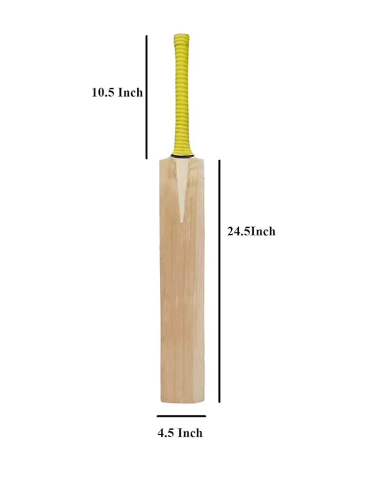 REALITY SPORTS Tennis Single Blade Cricket Bat – Thick Edge Power Bat with Cover - Image 4